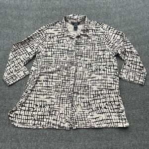 Ali Miles Tunic Top Large Art To Wear Lagenlook Boho Earthcore Coastal Grandma